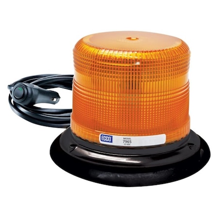 Ecco Vacuum-Magnet Low Profile LED Beacon, Aluminum - Amber ECC7965A-VM